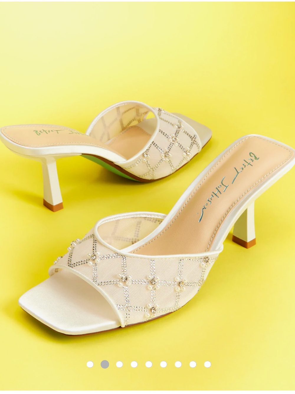 Betsey Johnson Emm Ivory Heels Size 8.5